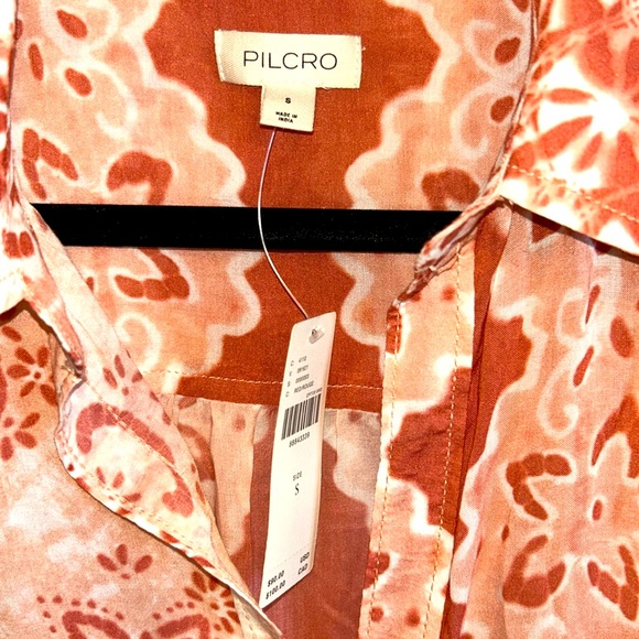 Pilcro from Anthropologie the relaxed roomy button down shirt size small - Picture 6 of 9